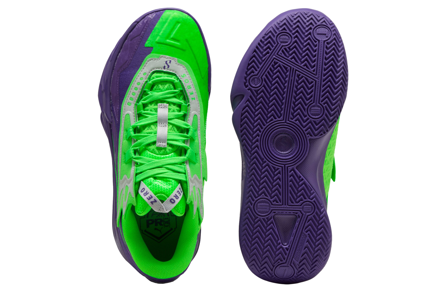 Puma Scoot Zeros Ii Nxtpro Hoops Team Violet / Fluro Green Pes