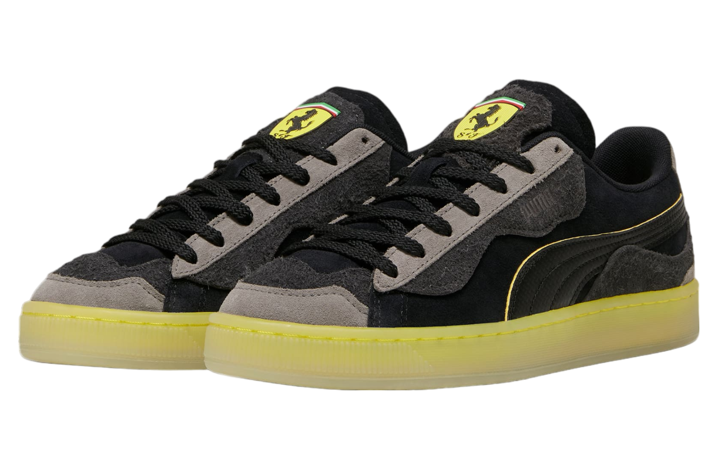 Puma Scuderia Ferrari Suede Trippy Black / Speed Yellow