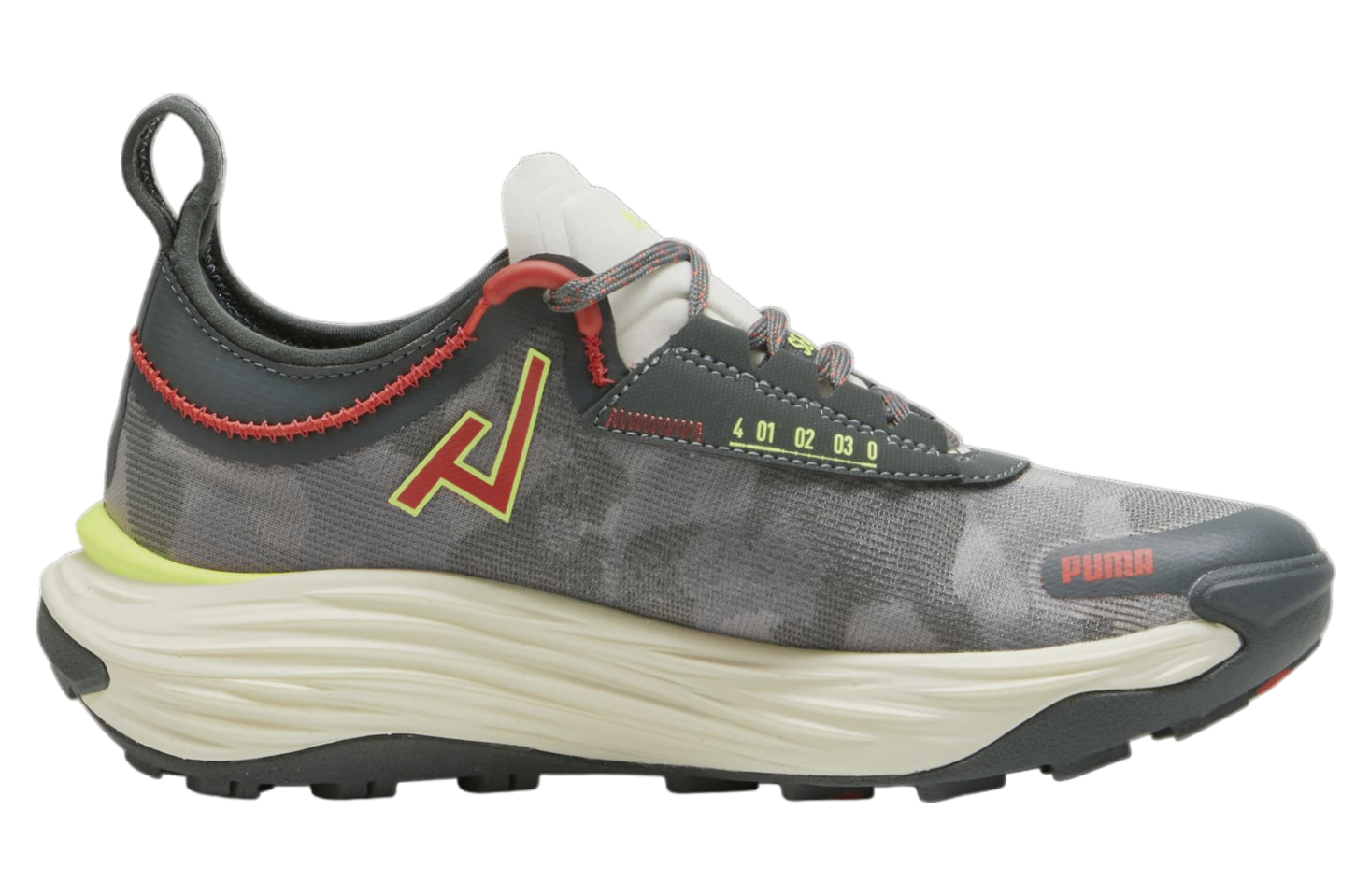 Puma Seasons Voyage Nitro 3 WMNS Mineral Gray / Active Red