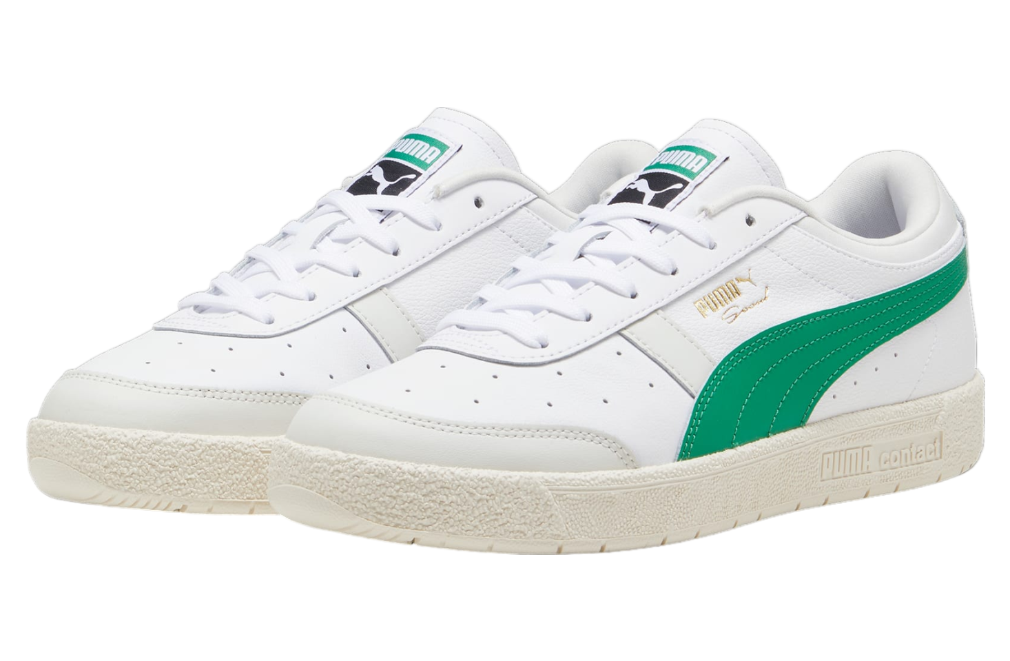 Puma Seoul Leather White / Archive Green