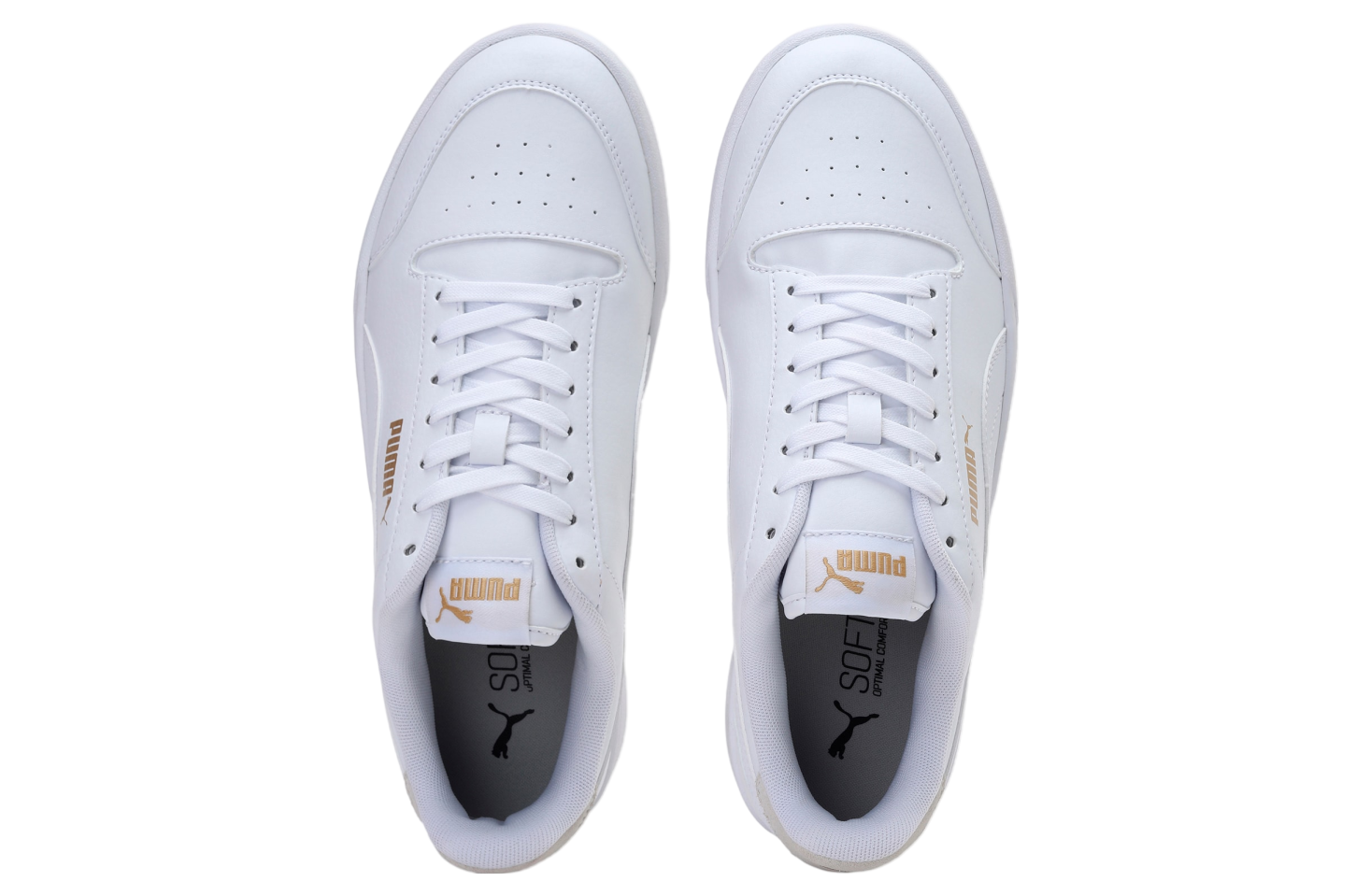 Puma Shuffle White / Team Gold