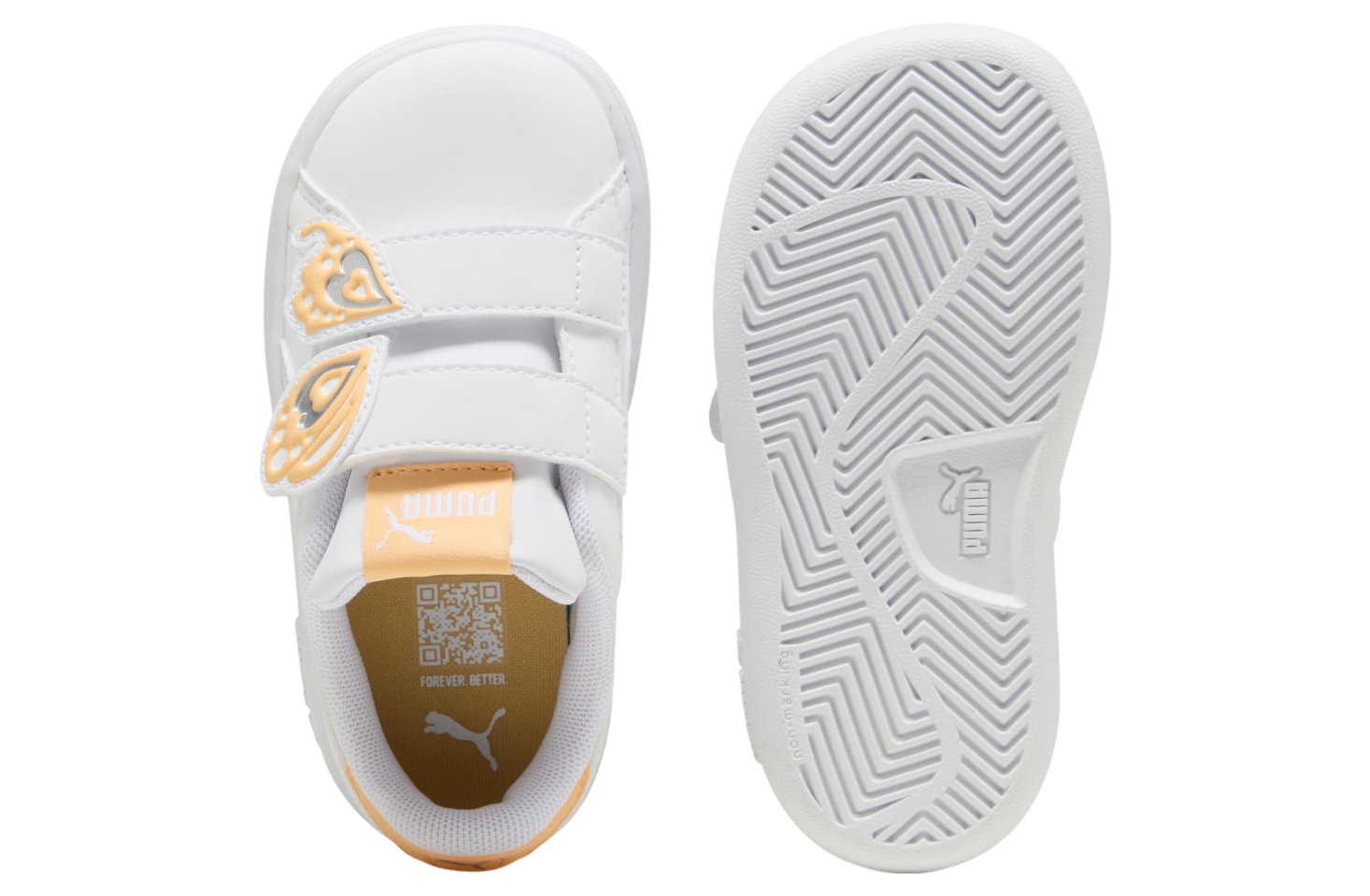 Puma Smash 3.0 Butterfly GS White / Almost Apricot