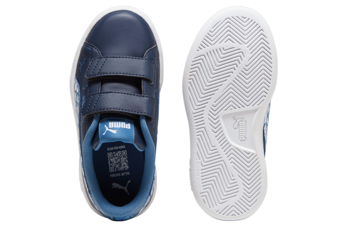 Puma Smash 3.0 Icy Monster GS Club Navy / White