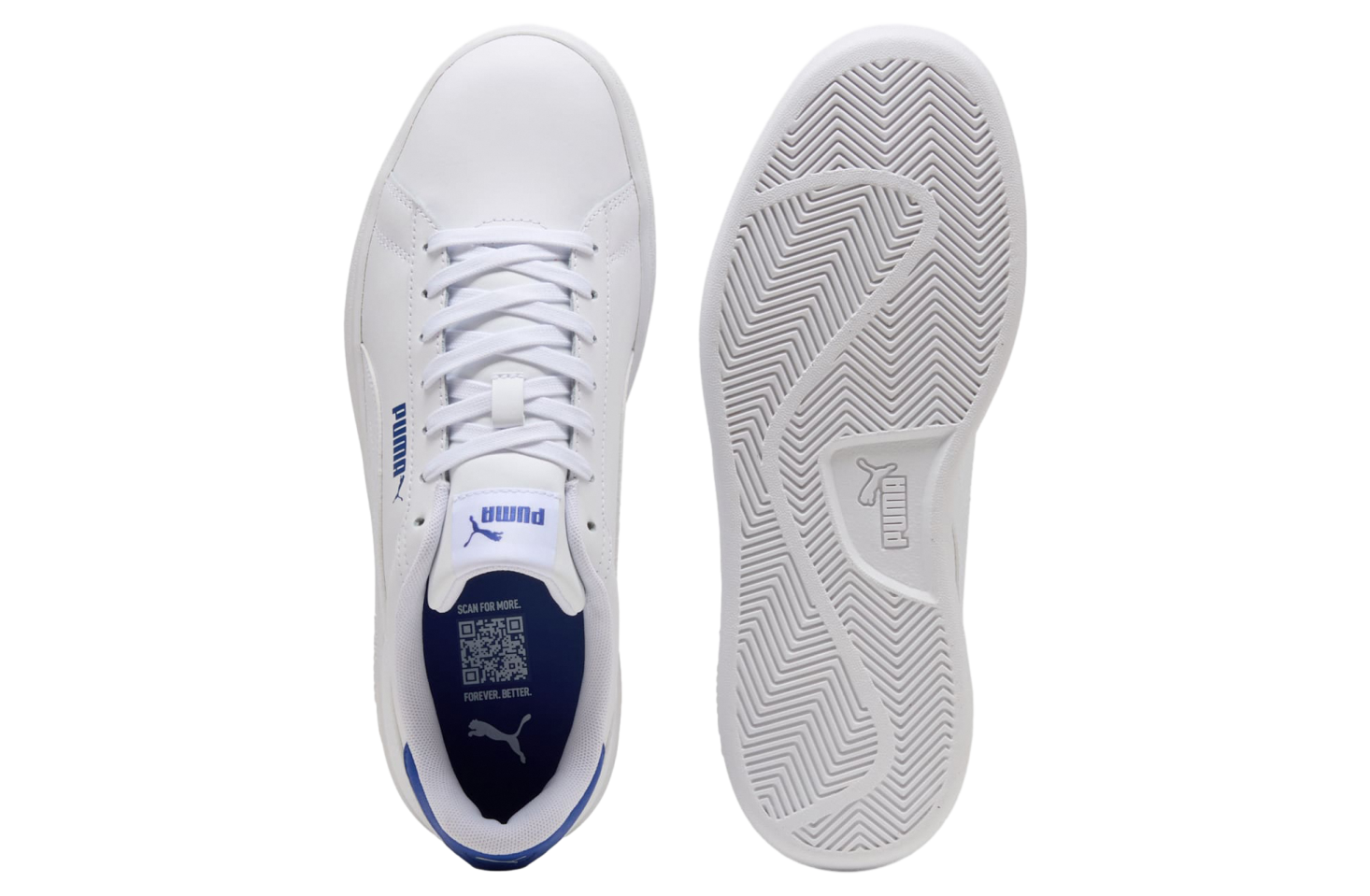 Puma Smash 3.0 L White / Vivid Blue