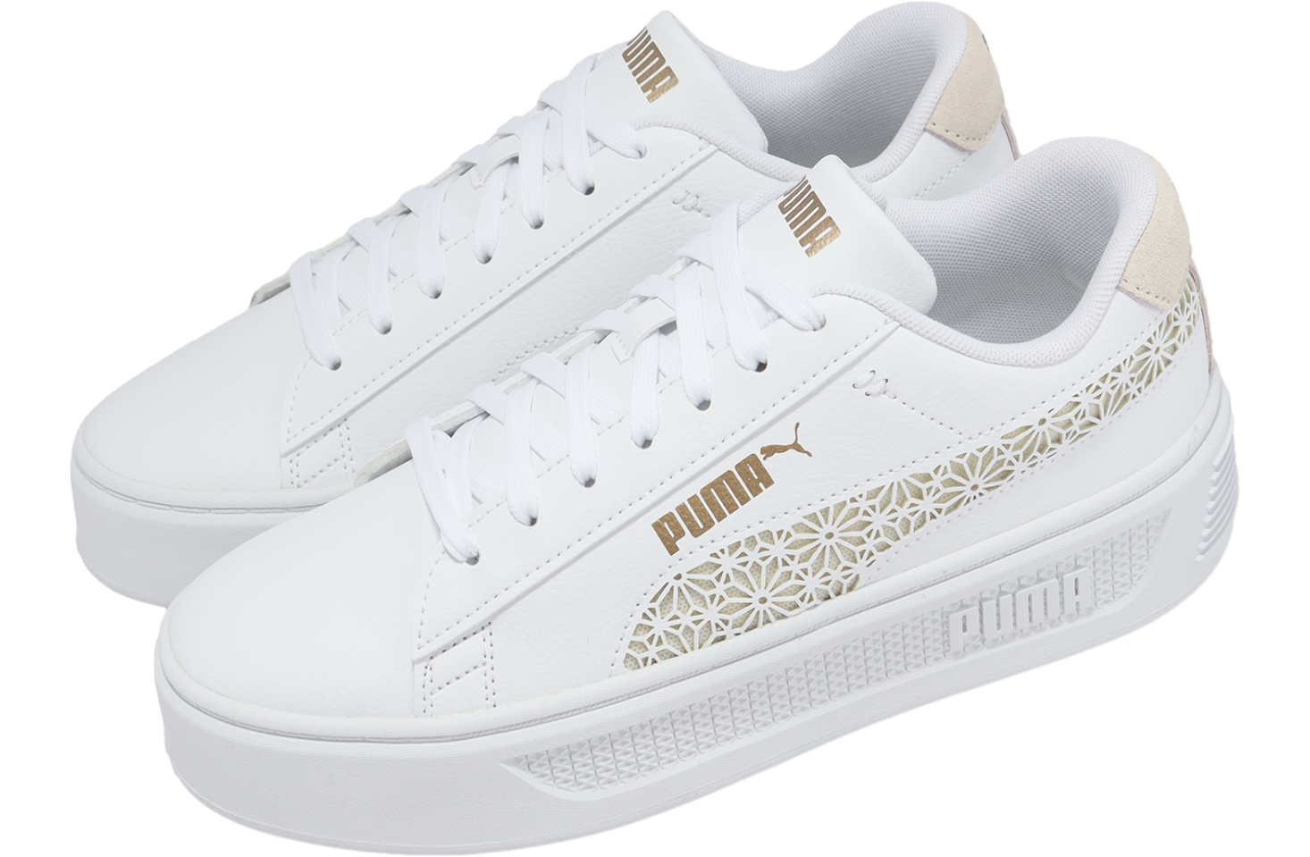 maページ BUY Puma Smash Platform V3 Laser Cut WMNS White / Pristine