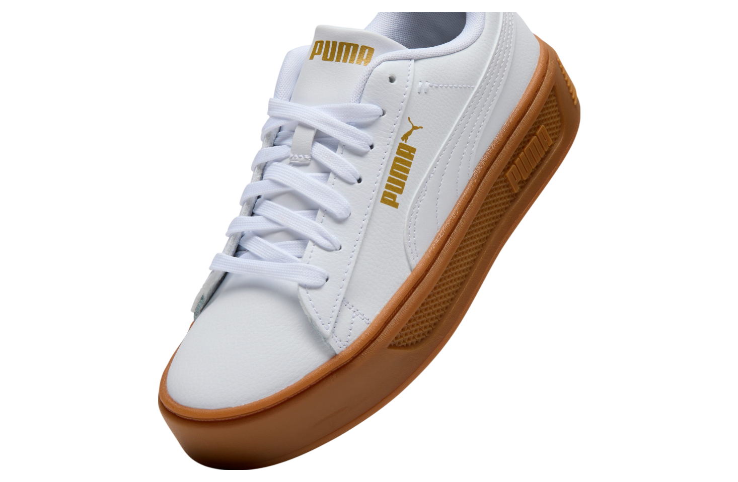 Puma Smash v3 WMNS White / Gold - Mar 2025 - 390758-21