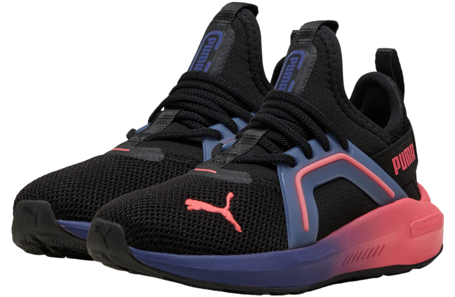 Puma Soft Enzo 5 GS Black / Blue Crystal