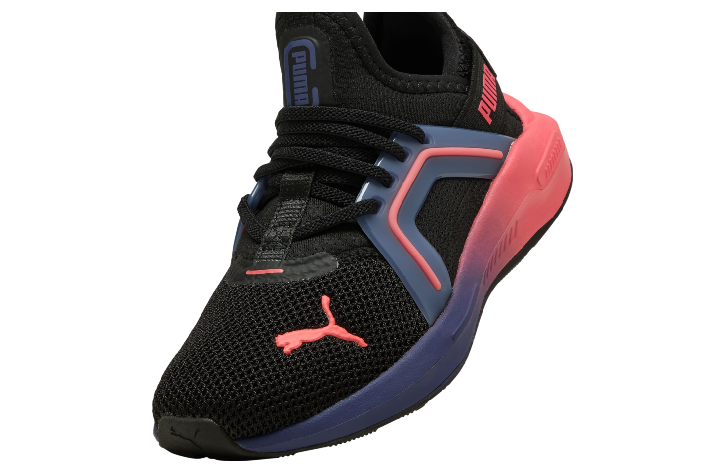 Puma Soft Enzo 5 GS Black / Blue Crystal