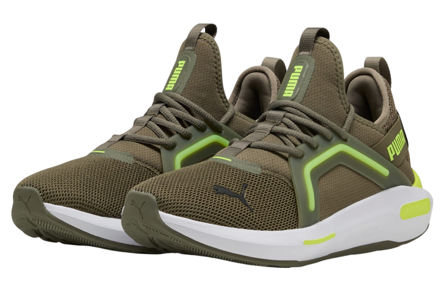 Puma Softride Enzo 5 Loden Green / Yellow Alert