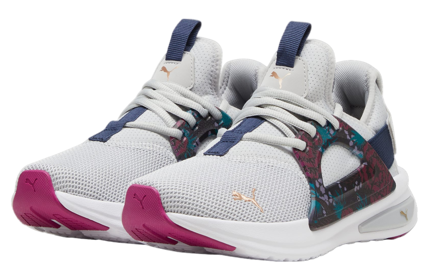 Puma Softride Enzo Evo Blooms Women Cool Light Gray / Club Navy