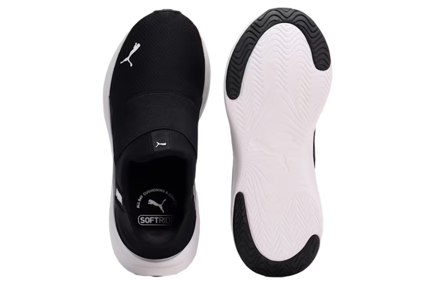 Puma Softride Harmony Ease In WMNS Black / White - Jun 2025