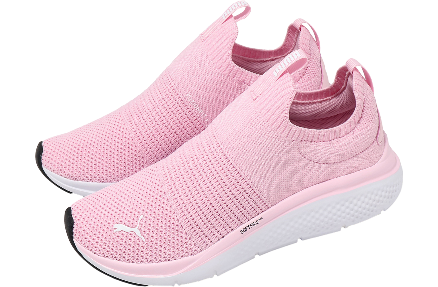Puma Softride Pro Echo Slip-on Whisp Of Pink / White