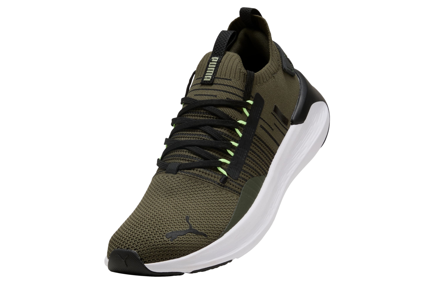 Puma Softride Symmetry Fuzion Dark Olive / Black