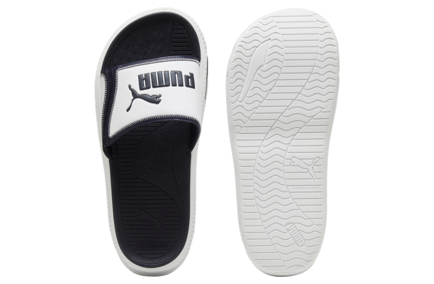 Puma Softridepro Slide 24 White / New Navy