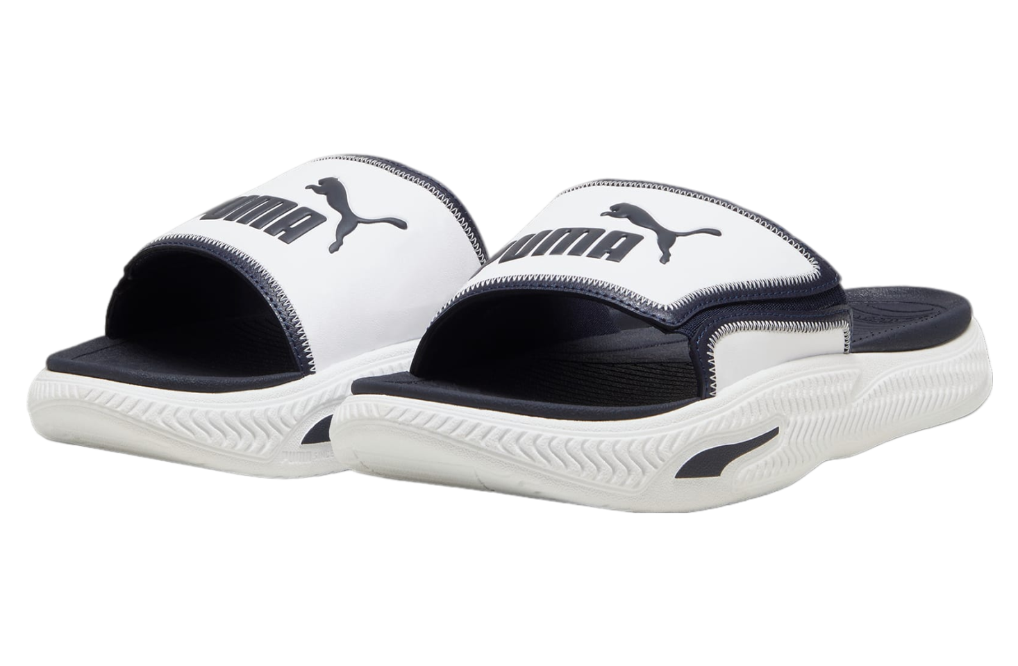 Puma Softridepro Slide 24 White / New Navy