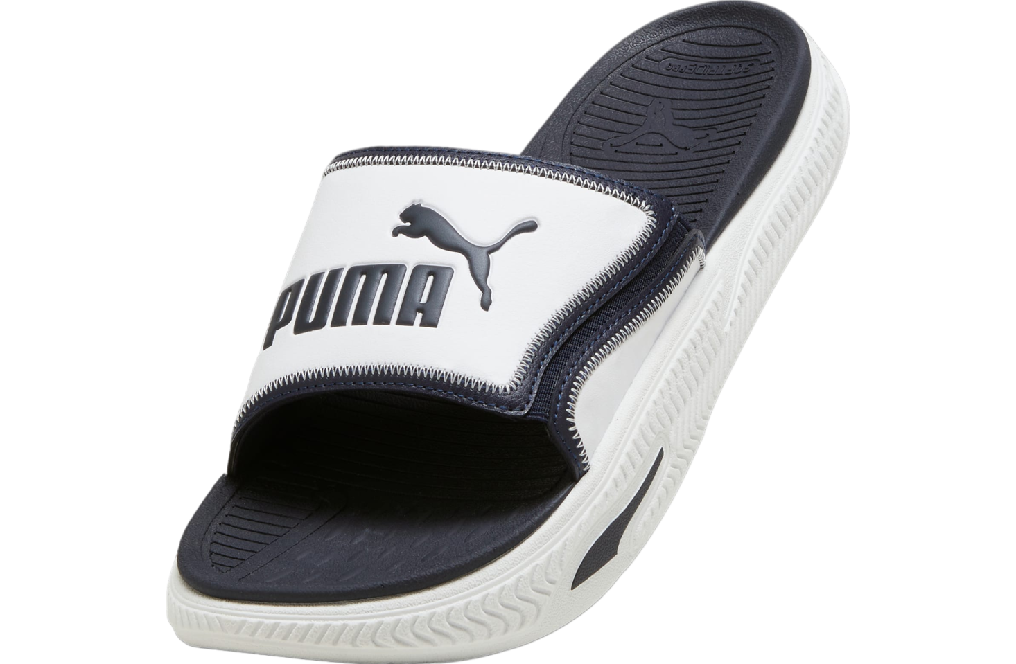 Puma Softridepro Slide 24 White / New Navy