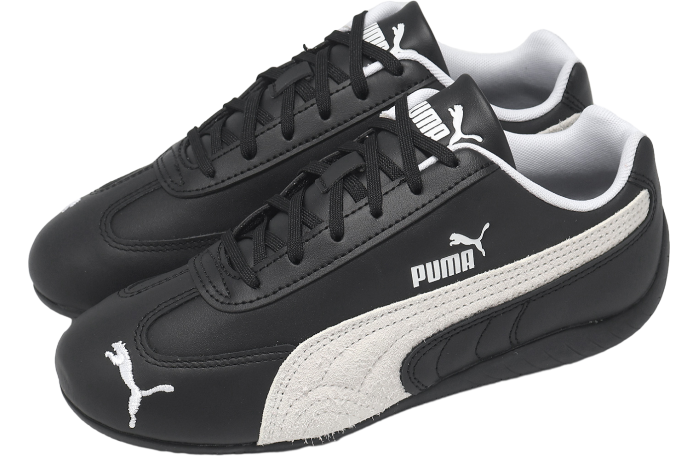 ★ PUMA★ Speedcat Leather Black White 40317502 403175-02 Puma Men Speedcat Leather Black 403175-02 (Solestop.com)