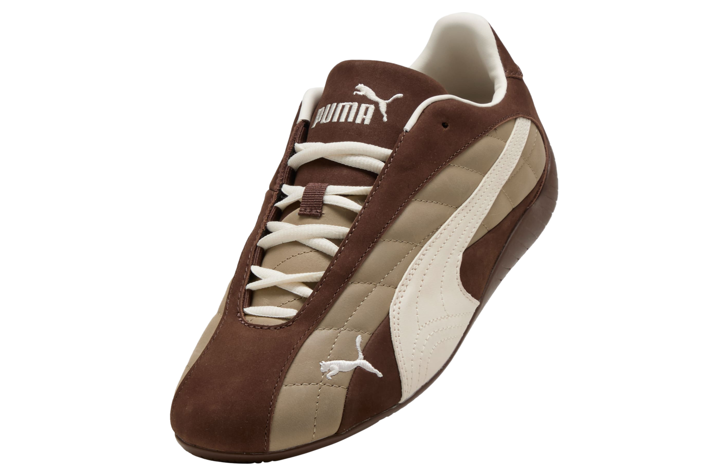 Puma Speedcat Plus Quilted Espresso Brown / Warm White