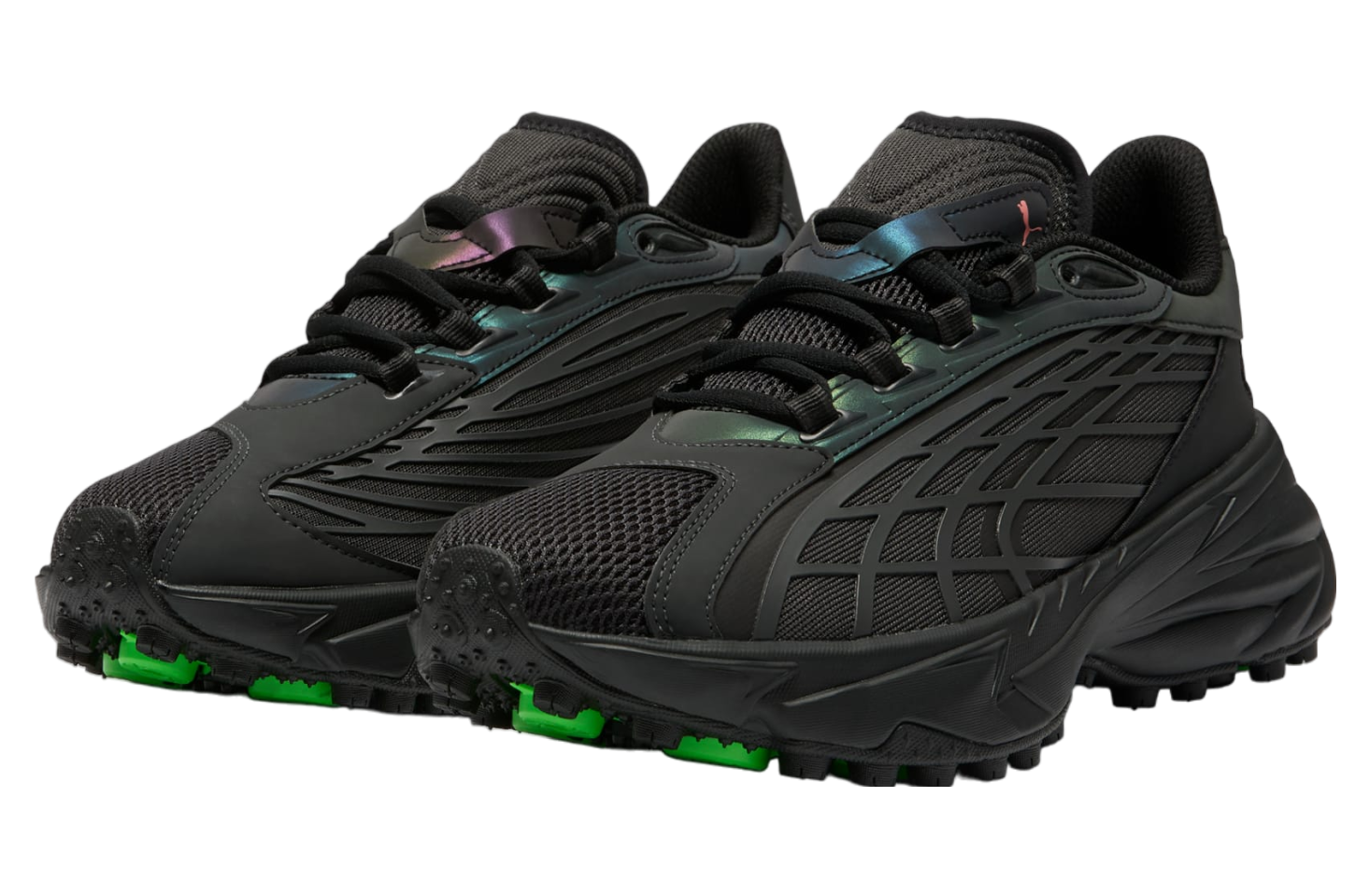 Puma Spirex Casestudy Flat Dark Gray / Fluro Green