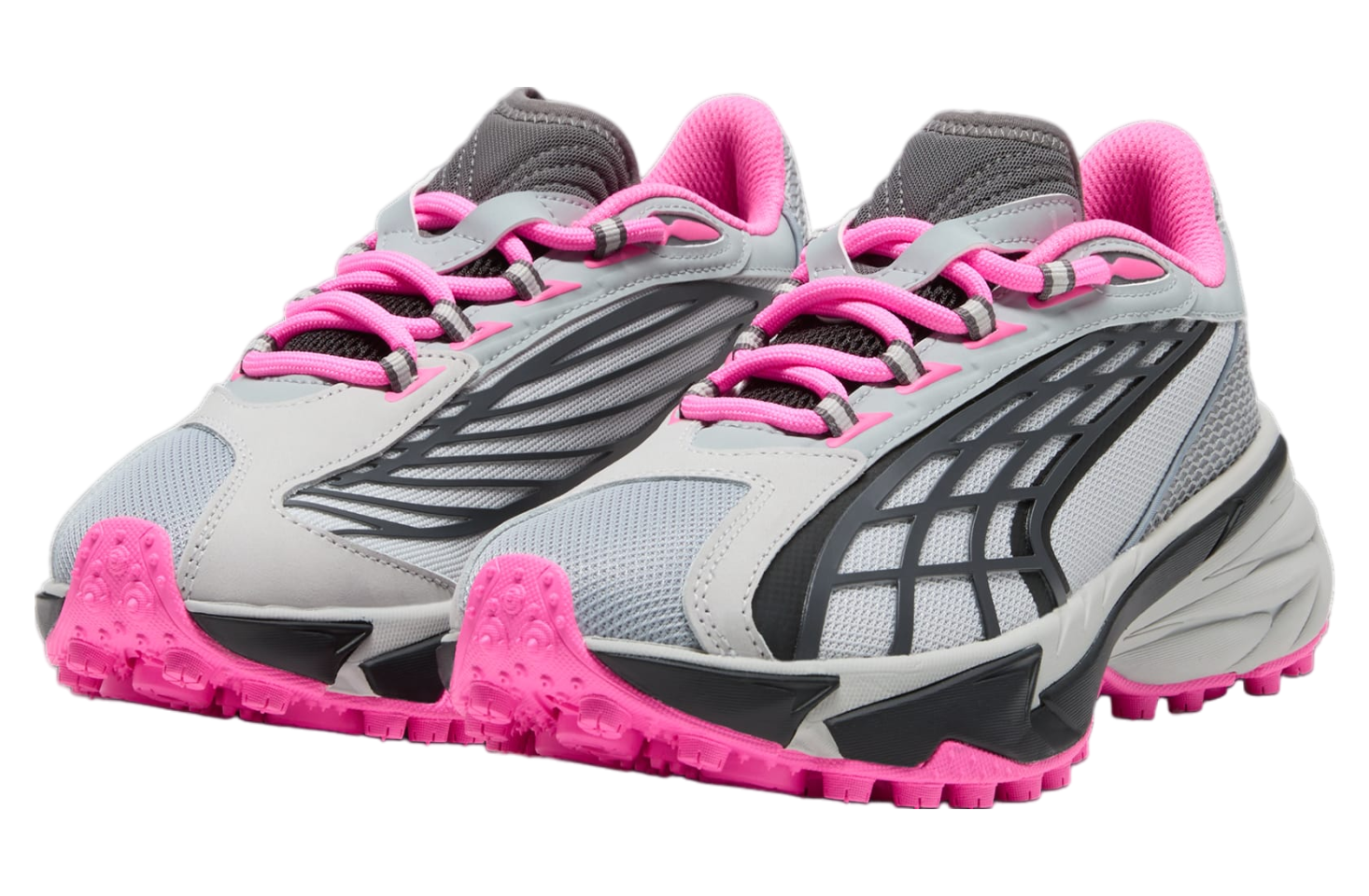 Puma grey pink shoes best sale