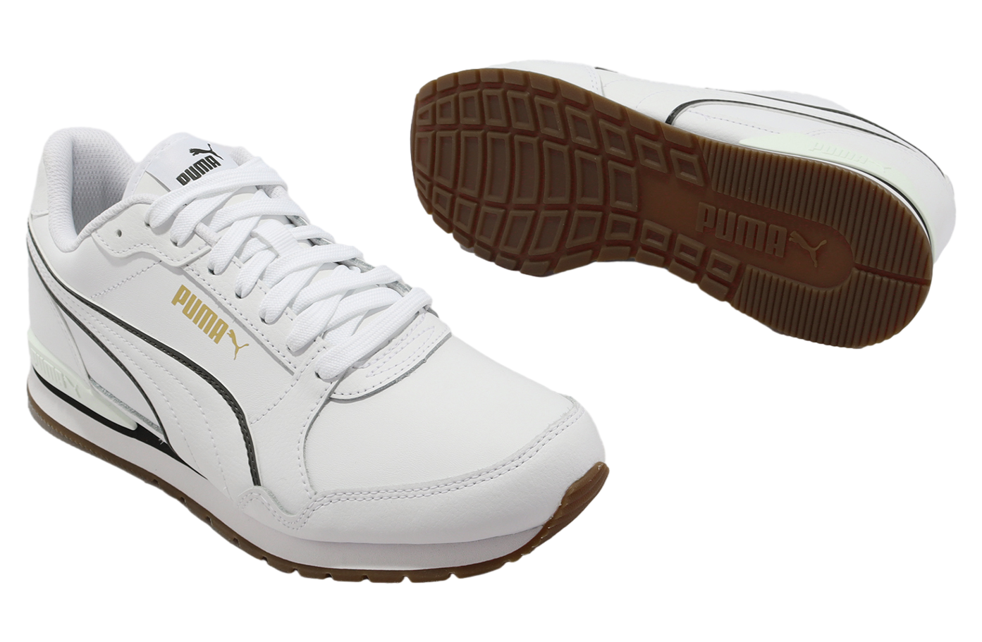 Puma St Runner V3 Bold White / Forest Night