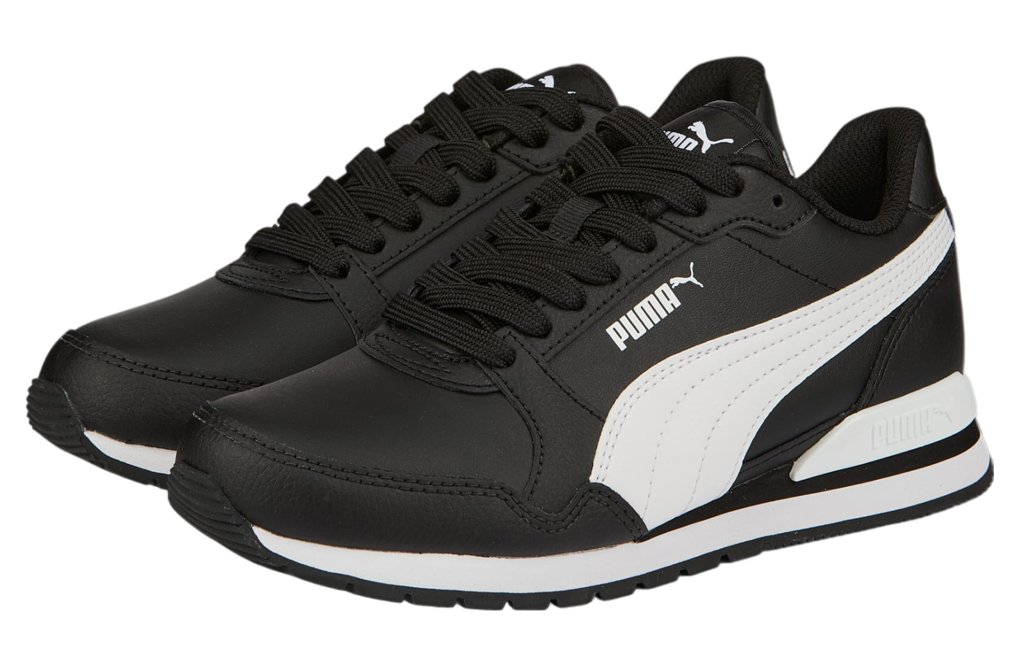 Puma St Runner V3 Leather GS Black / White