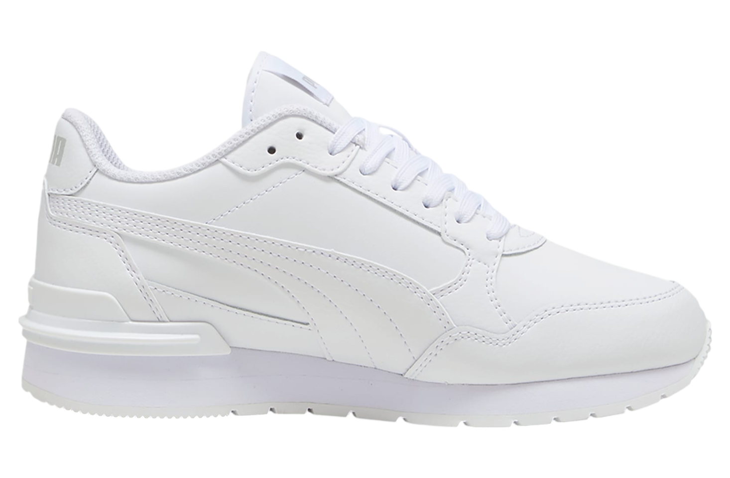 Puma ST Runner v4 Leather Big Kids White / Cool Light Gray