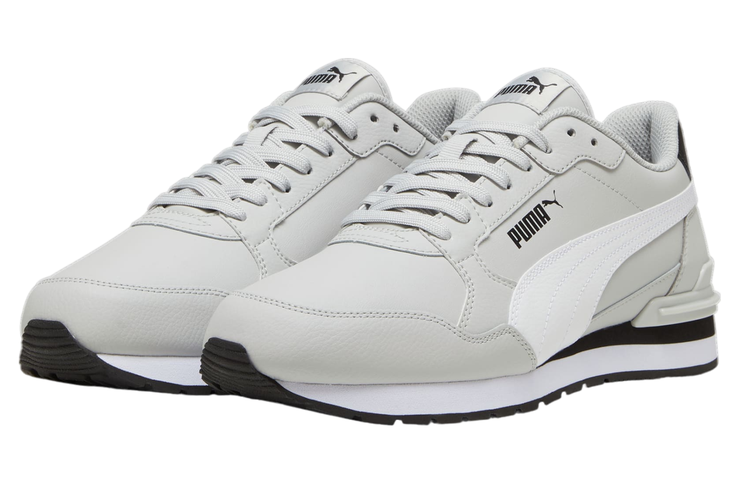 Puma St Runner V4 Leather Cool Light Gray / White