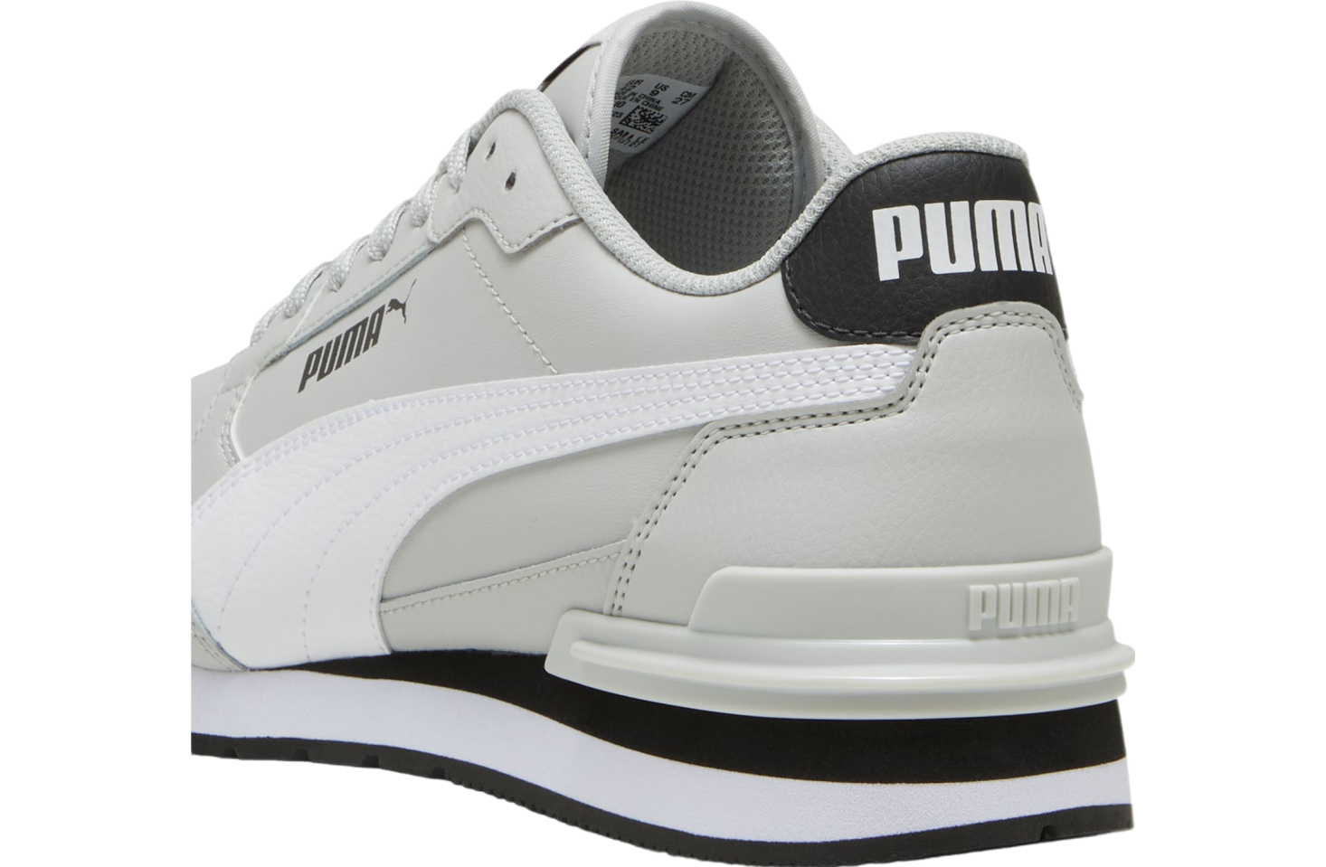 Puma St Runner V4 Leather Cool Light Gray / White