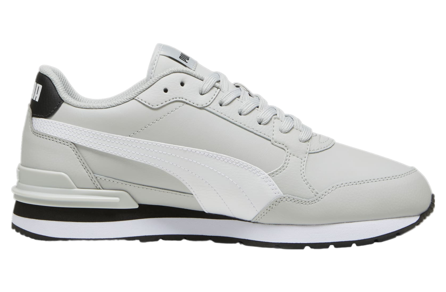 Puma St Runner V4 Leather Cool Light Gray / White