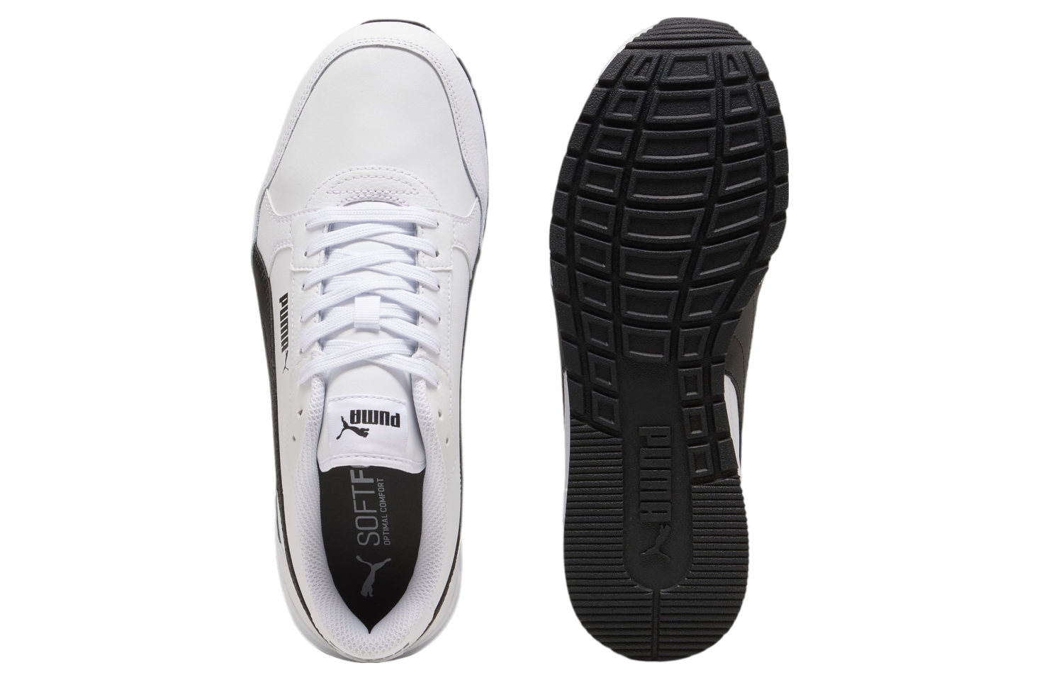 Puma St Runner V4 Leather White / Cast Iron