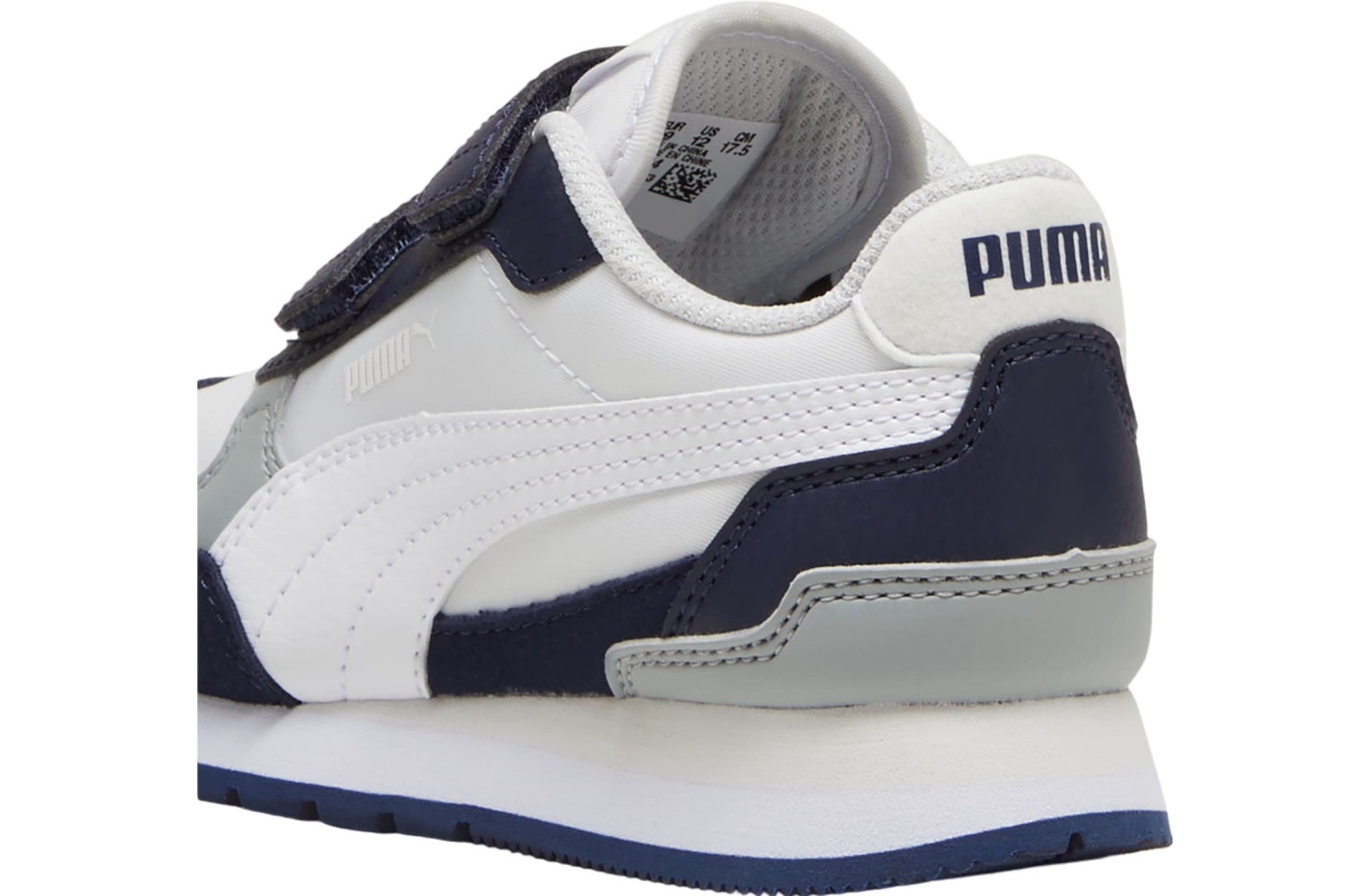 Puma St Runner V4 Nylon GS Feather Gray / White