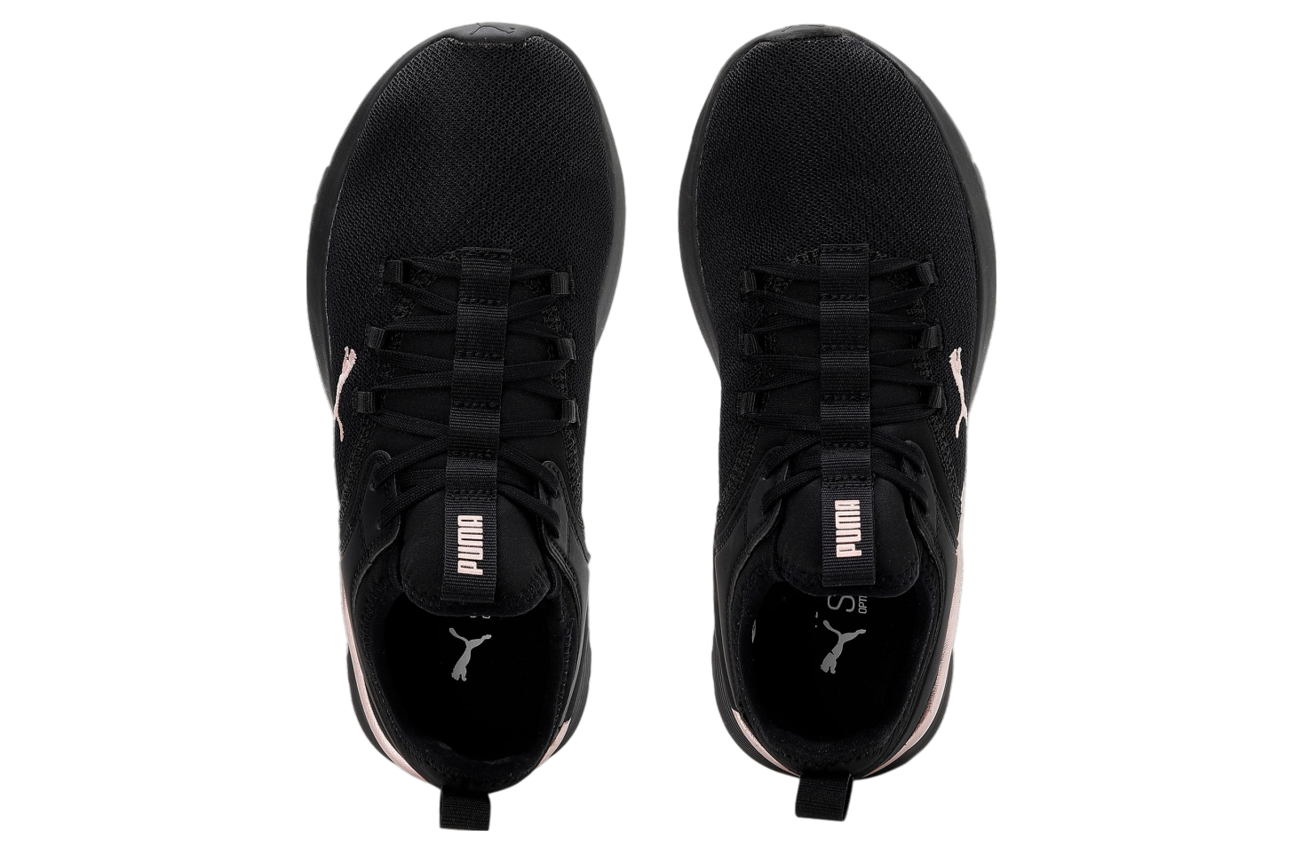 Puma black shoes with rose gold deals