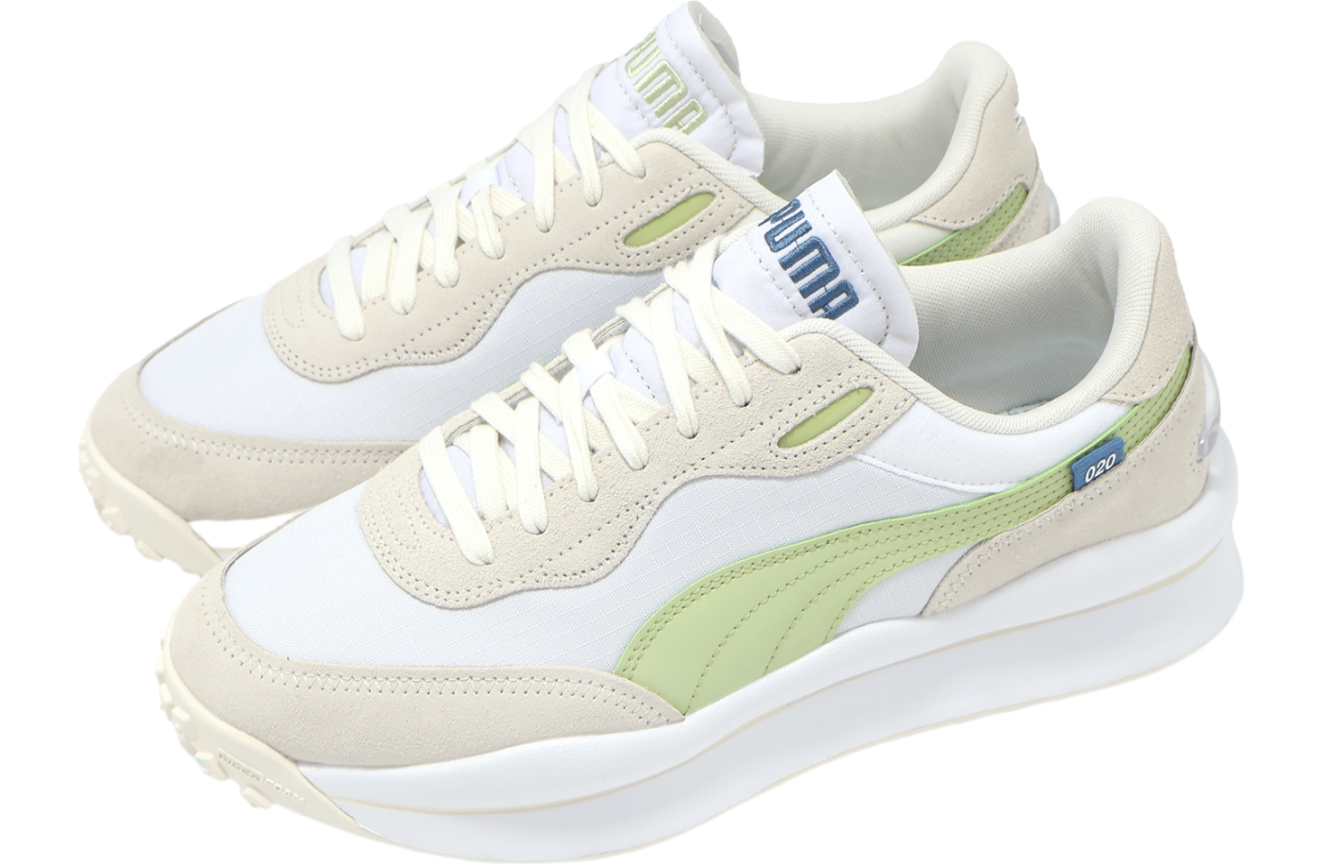 Puma Style Rider Play On SD White / Green