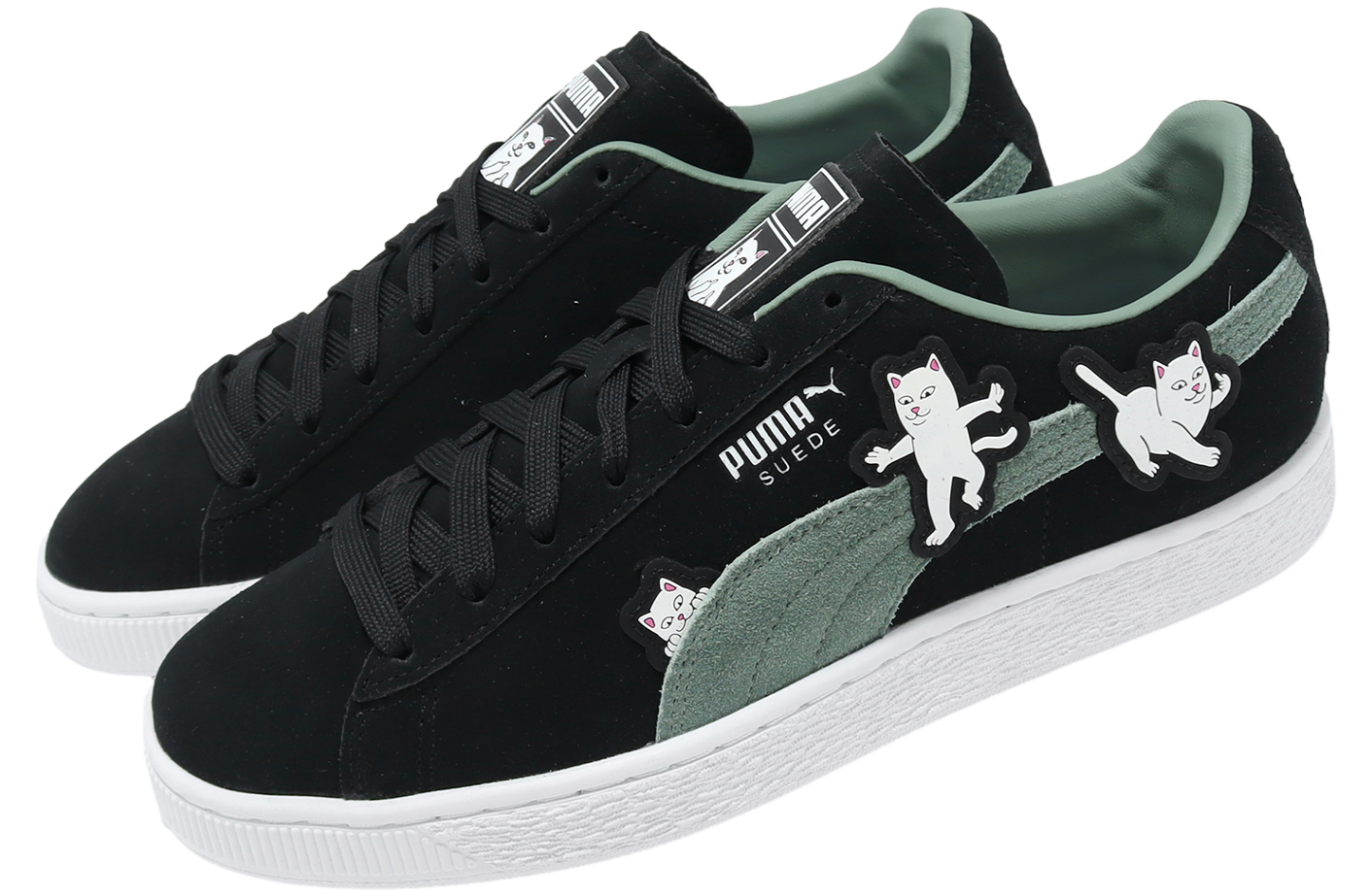 Puma Suede Black RIPNDIP Black / Eucalyptus