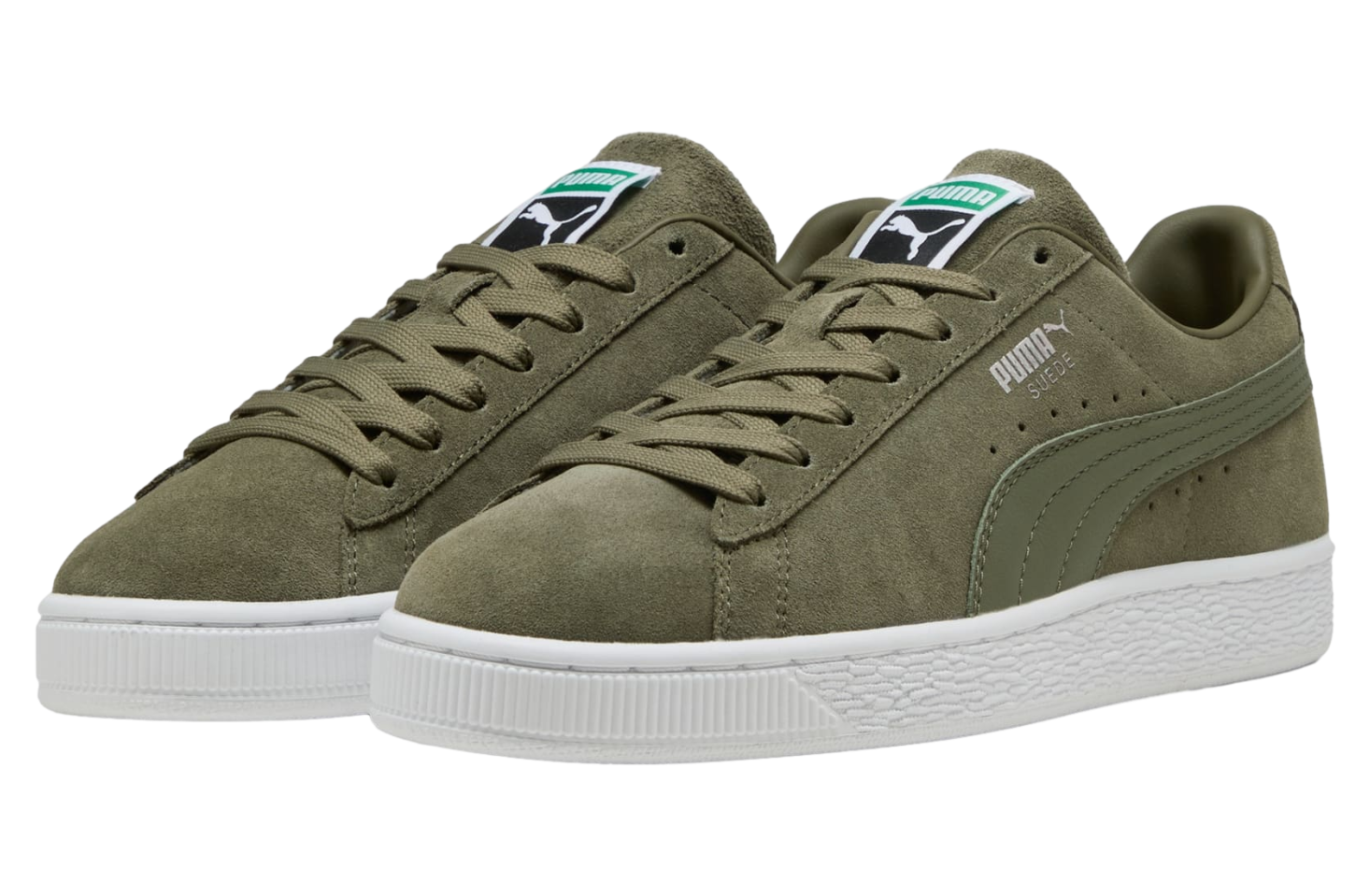 ★PUMA★ Suede Classic Green White 39978115 Shop Green Mens Puma Suede Classic Lace Up Sneakers – Shoebacca