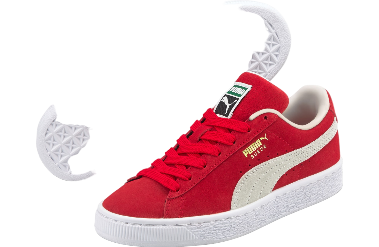 Puma suede red white online