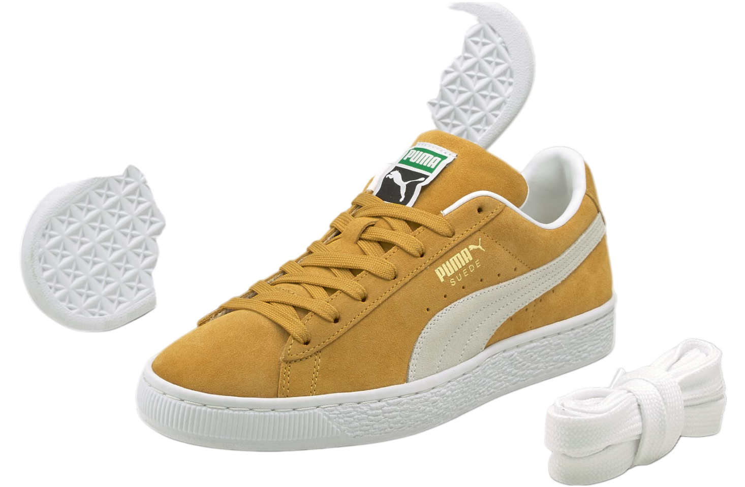 Puma Suede Classic Xxi Honey Mustard / White