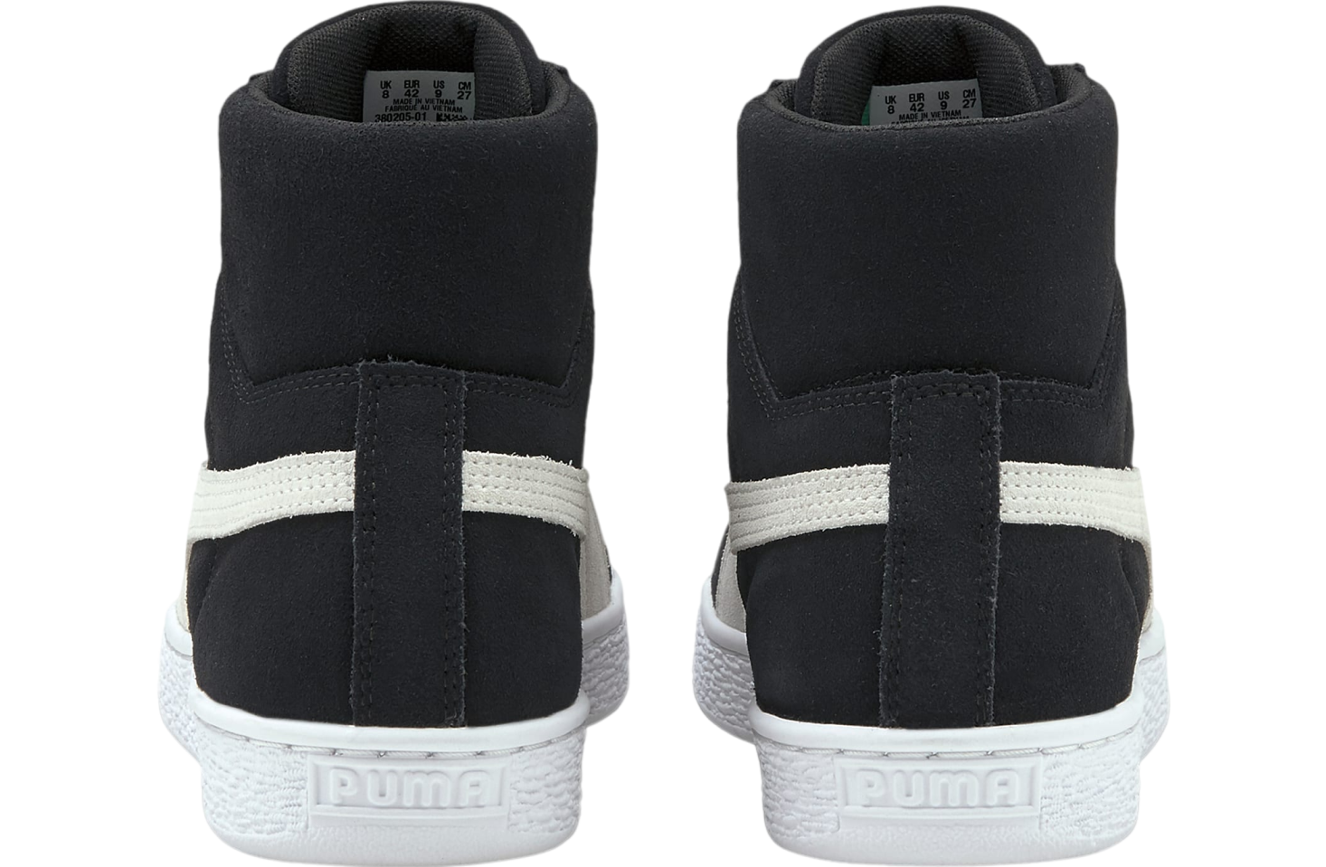 Puma Suede Mid XXI Black / Amazon Green