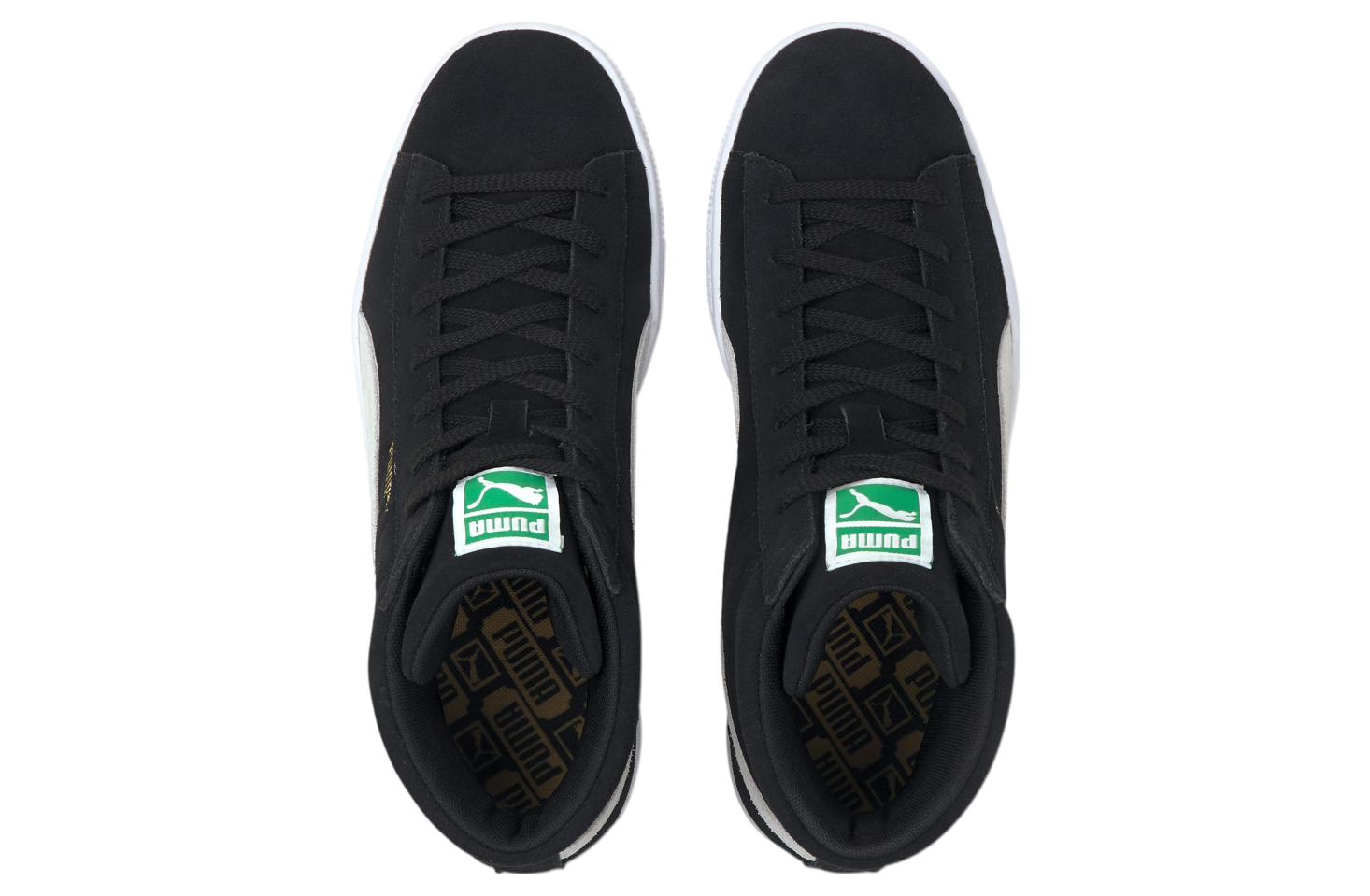 Puma Suede Mid XXI Black / Amazon Green