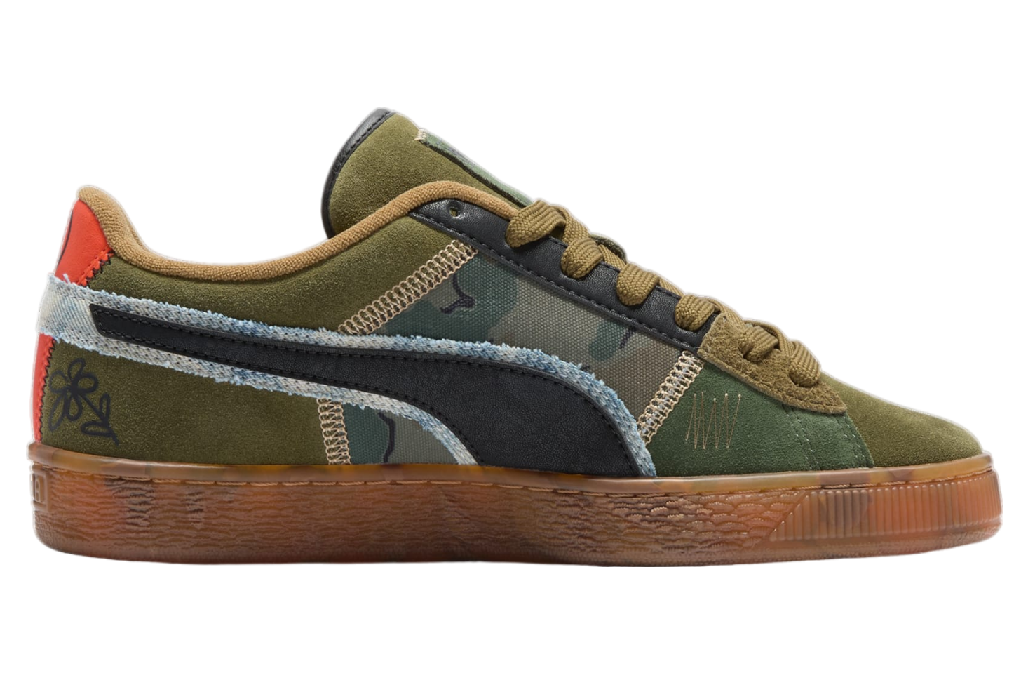 Puma Suede Peace And Love Flagship Olive Drab / Black