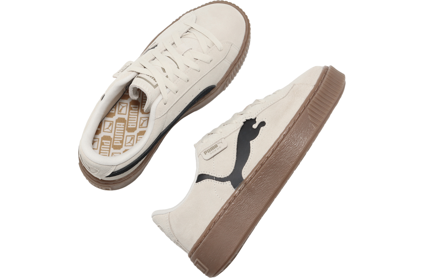 ★PUMA Suede Platform Mardi Mercredi Alpine ★ Puma x Mardi Mercredi Suede Platform - Ivory ลดเยอะมาก สวยย