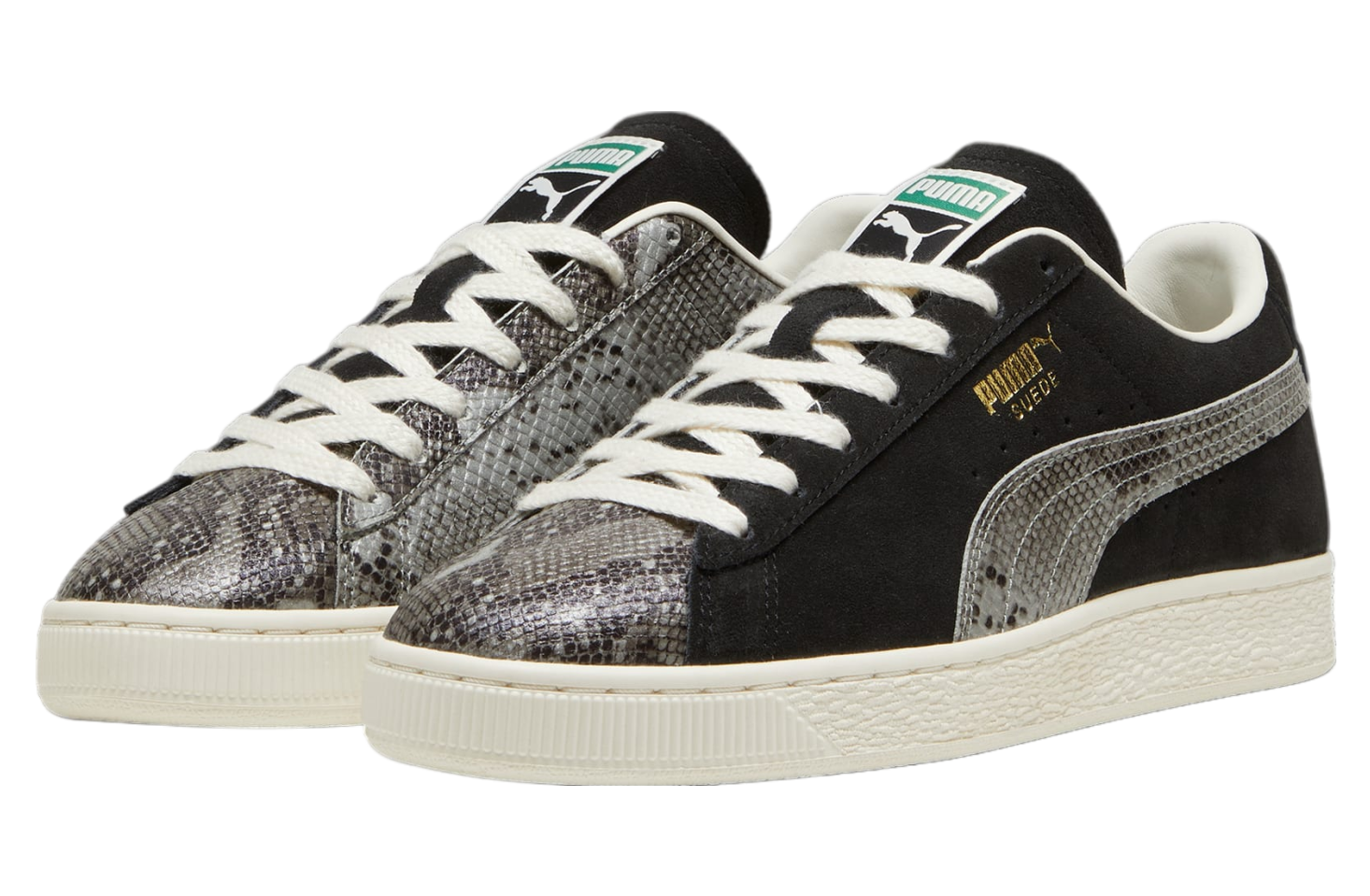 Puma Suede Split Black / Smokey Gray