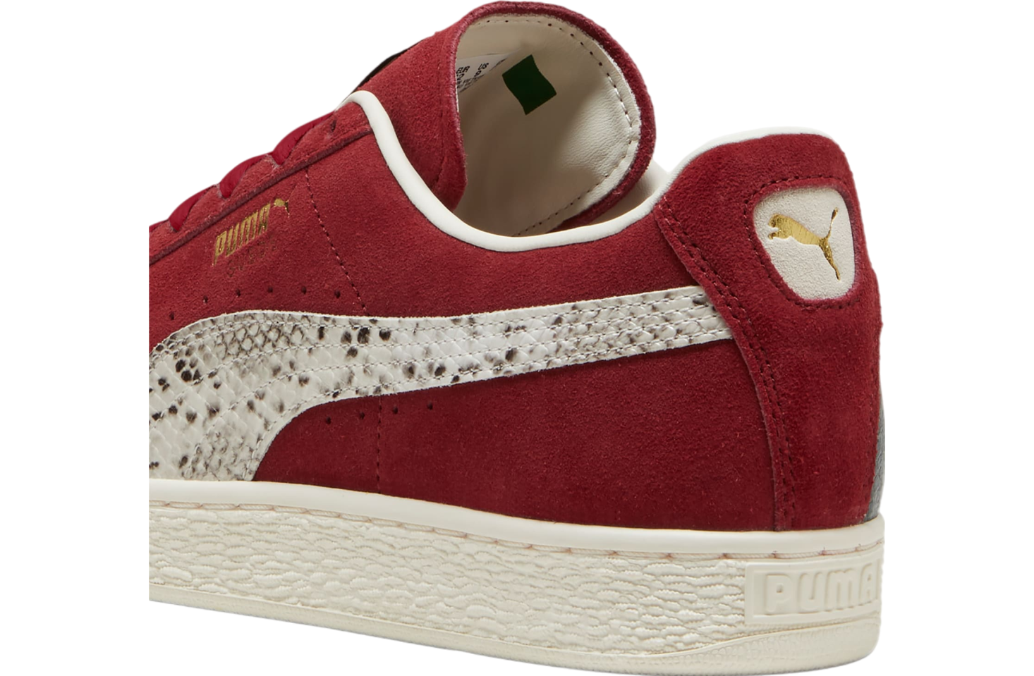 Puma Suede Split Intense Red / Cold Green