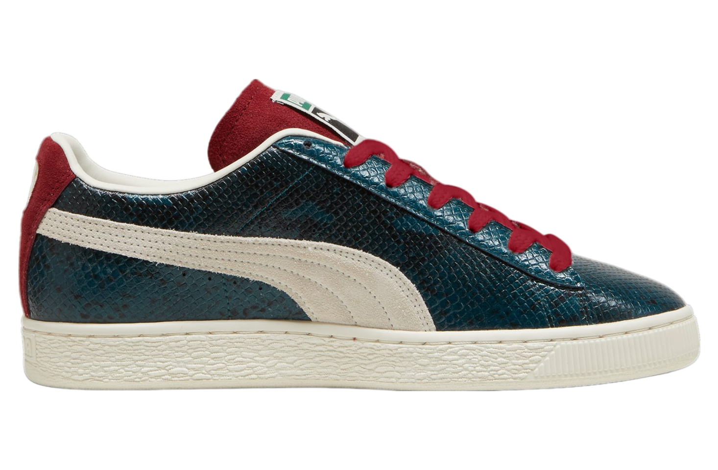 Puma Suede Split Intense Red / Cold Green