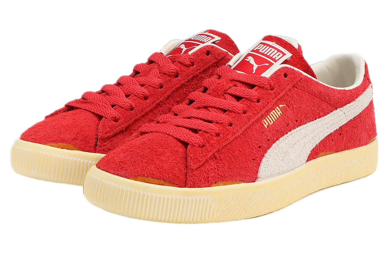 Puma Suede Vtg Neverworn Iii Warm White / Club Red