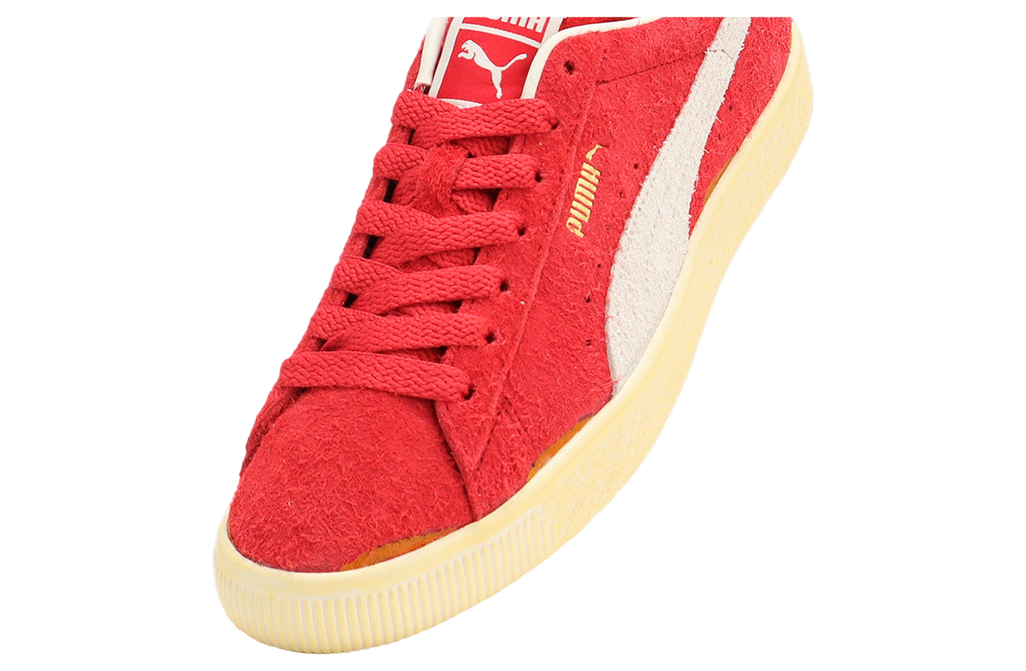 Puma Suede Vtg Neverworn Iii Warm White / Club Red