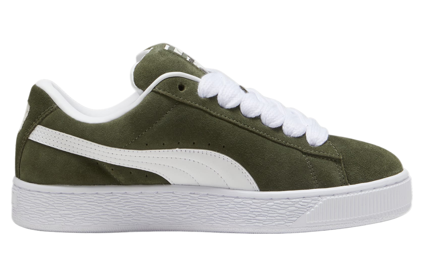 Puma Suede Xl Dark Olive / White