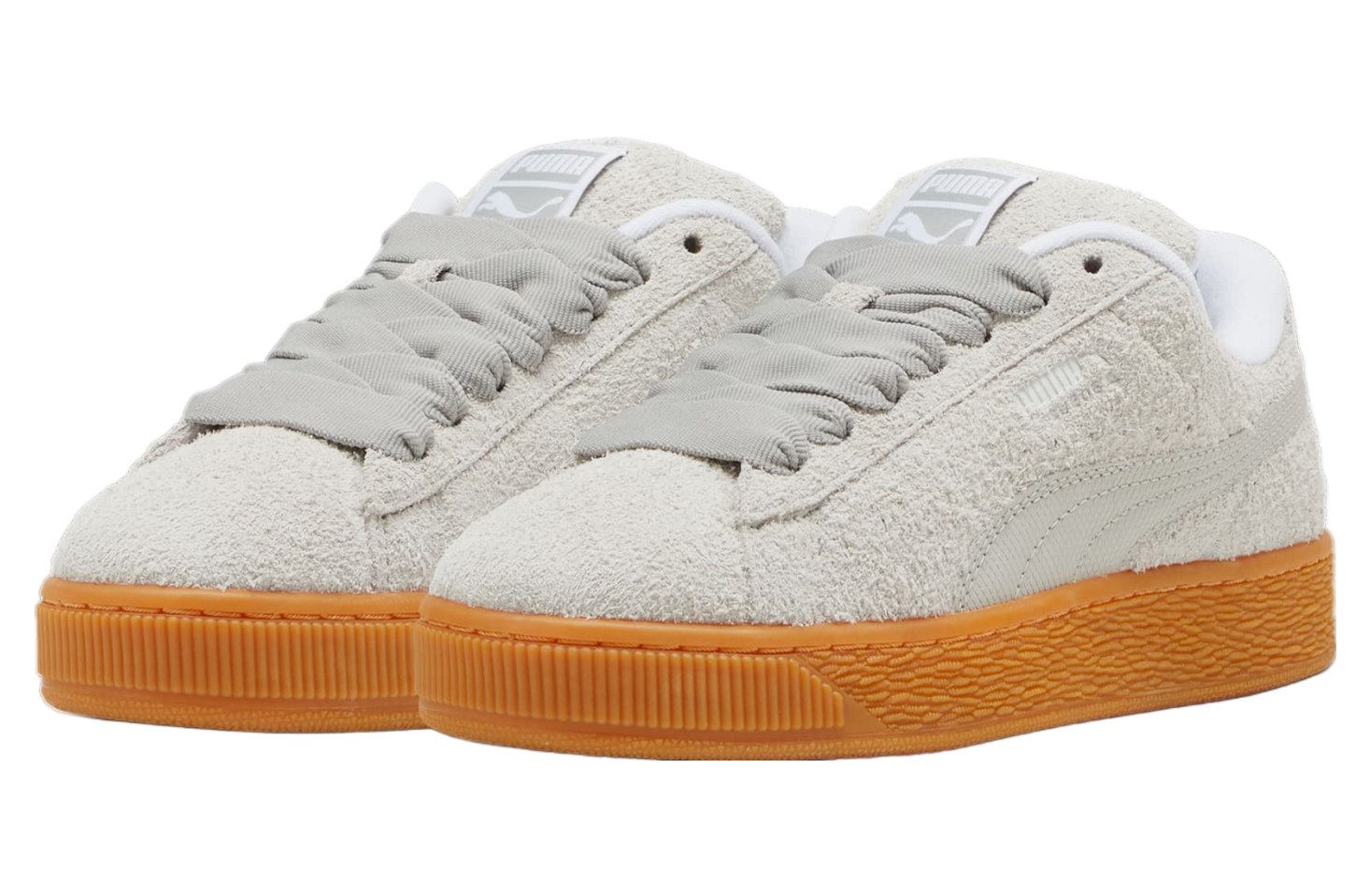 Puma Suede Xl Hairy Feather Gray / Gum