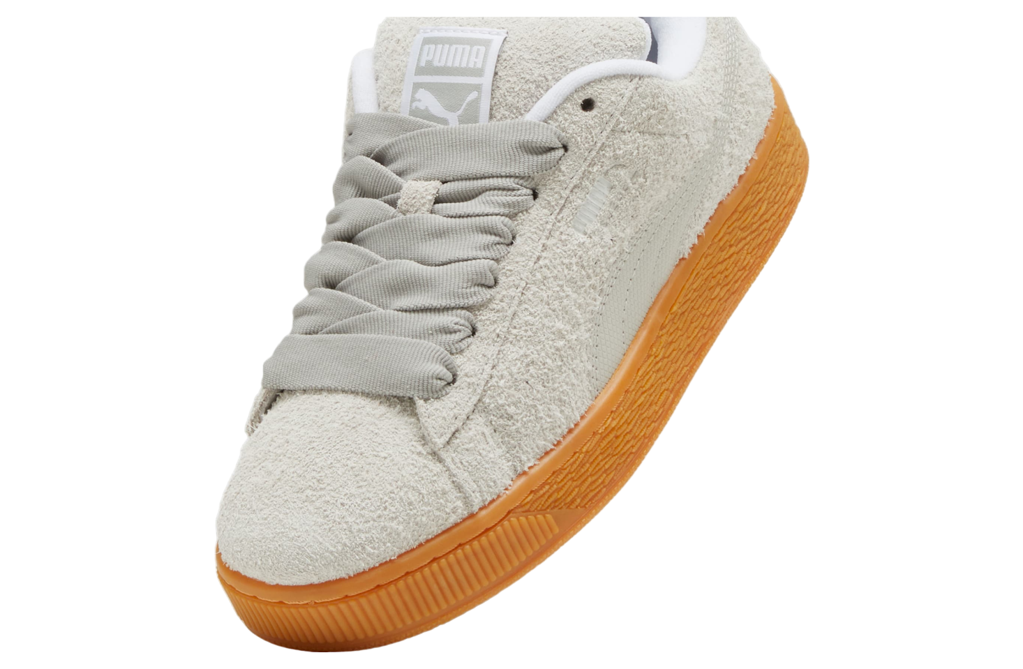 Puma Suede Xl Hairy Feather Gray / Gum